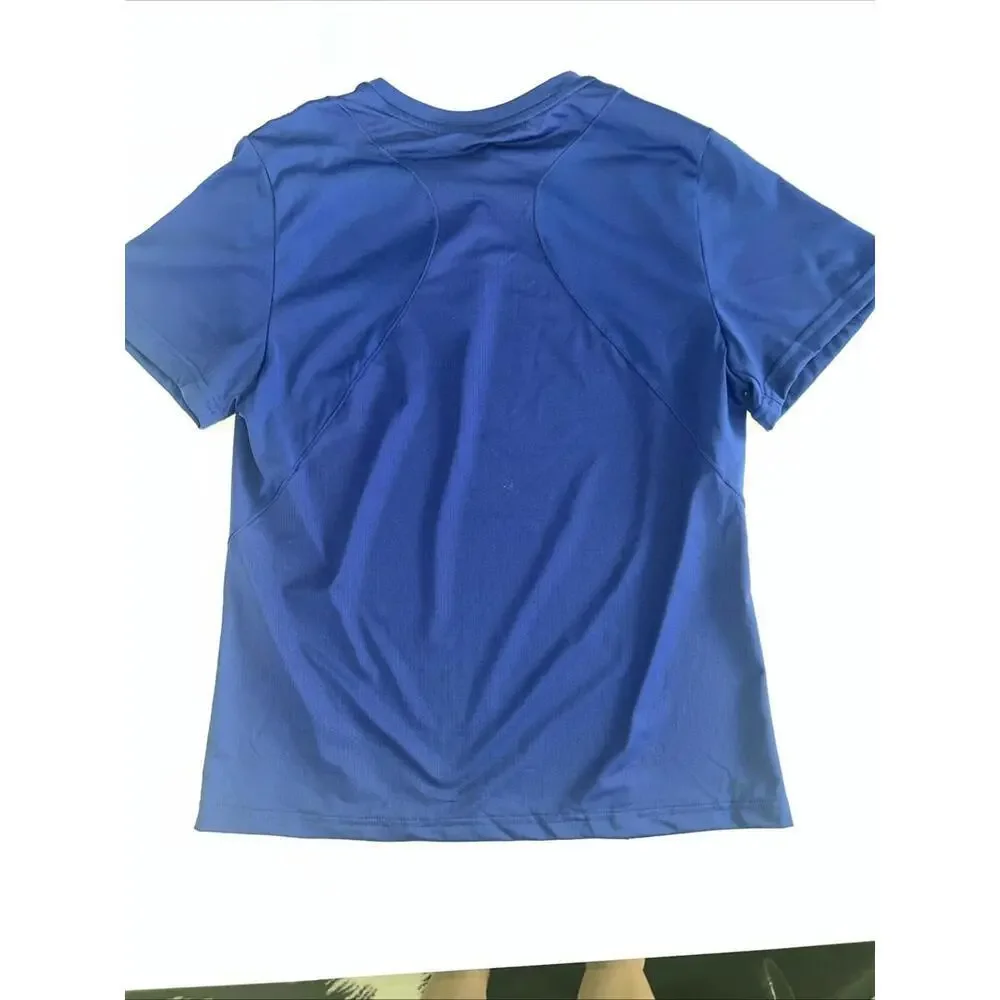 $40 Adidas Womens AEROREADY Training T-Shirt Size Small Blue IX9429 Tee Gym - Picture 4 of 5